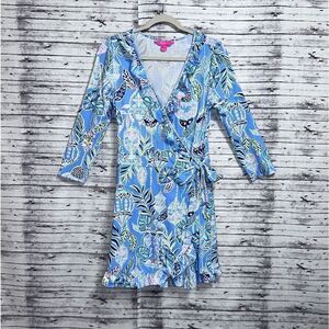 Lilly Pulitzer Jessalynne Romper Lapis Lantern
